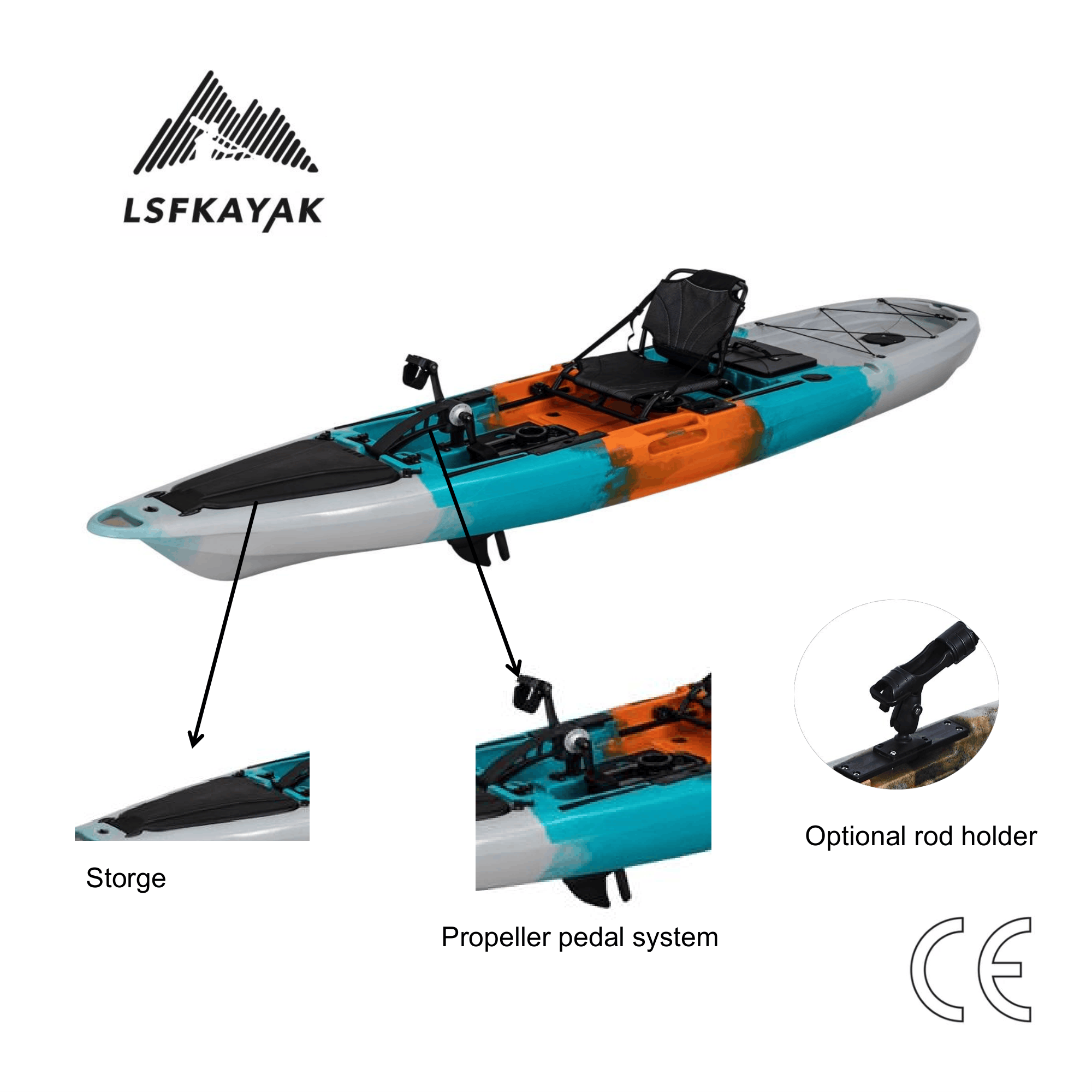 Fishing Kayak Pedal Drive - 미라지 프로펠 12피트 PRO 페달 드라이브